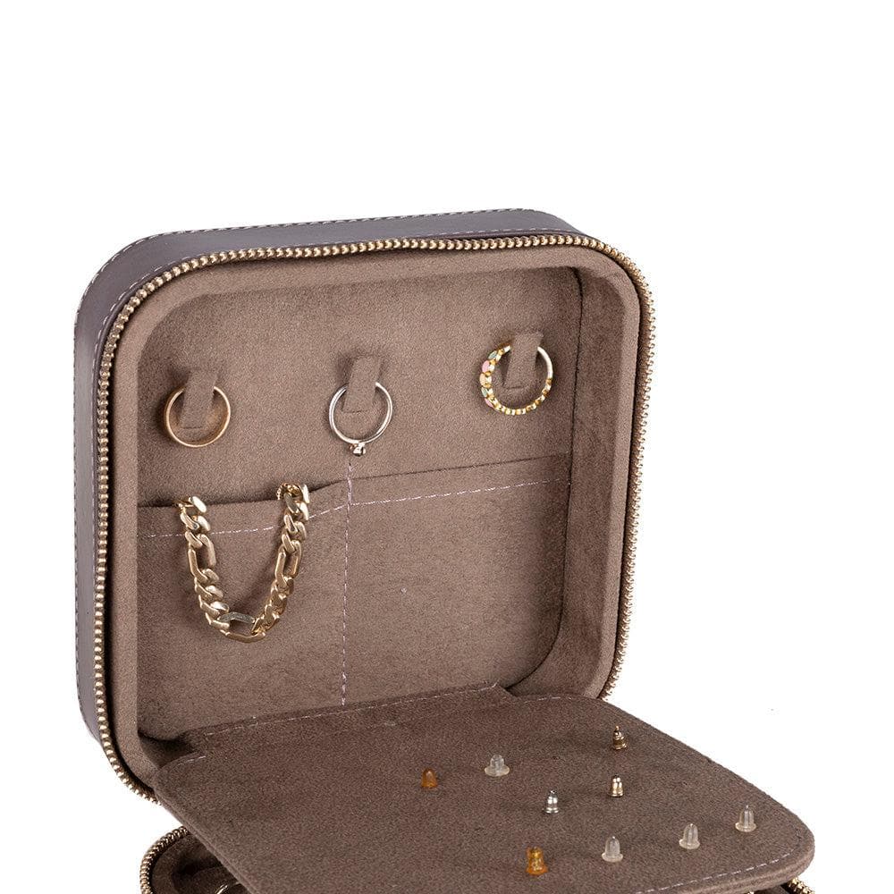 Amanda Leather Jewelry Box, Large Bouletta