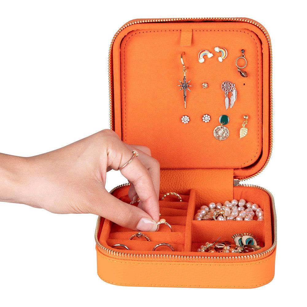 Amanda Leather Jewelry Box, Large Bouletta