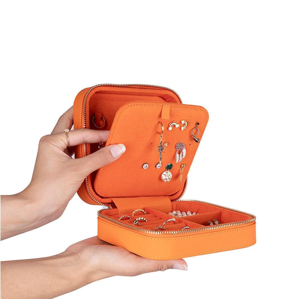 Amanda Leather Jewelry Box, Large Bouletta