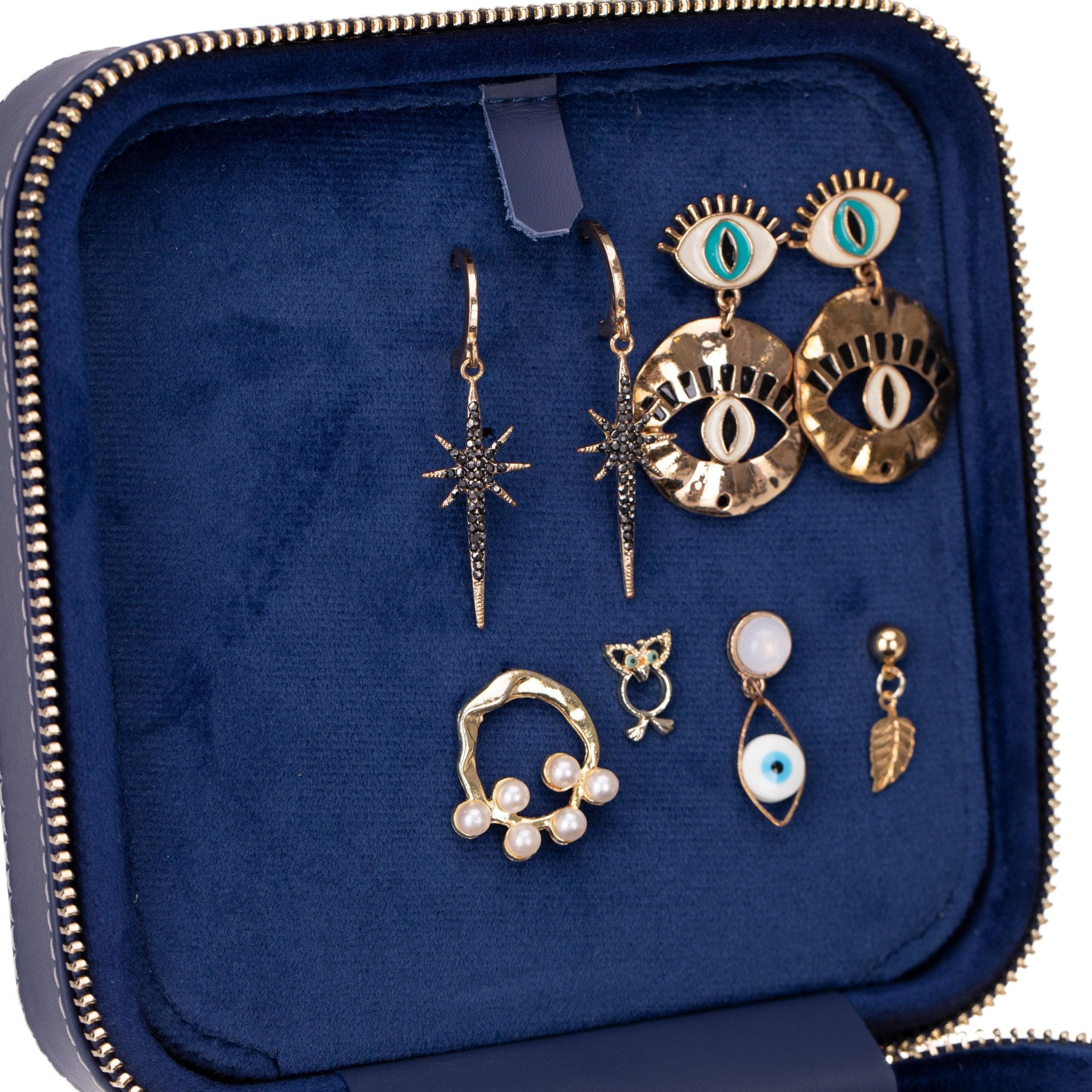 Amanda Leather Jewelry Box, Large Bouletta