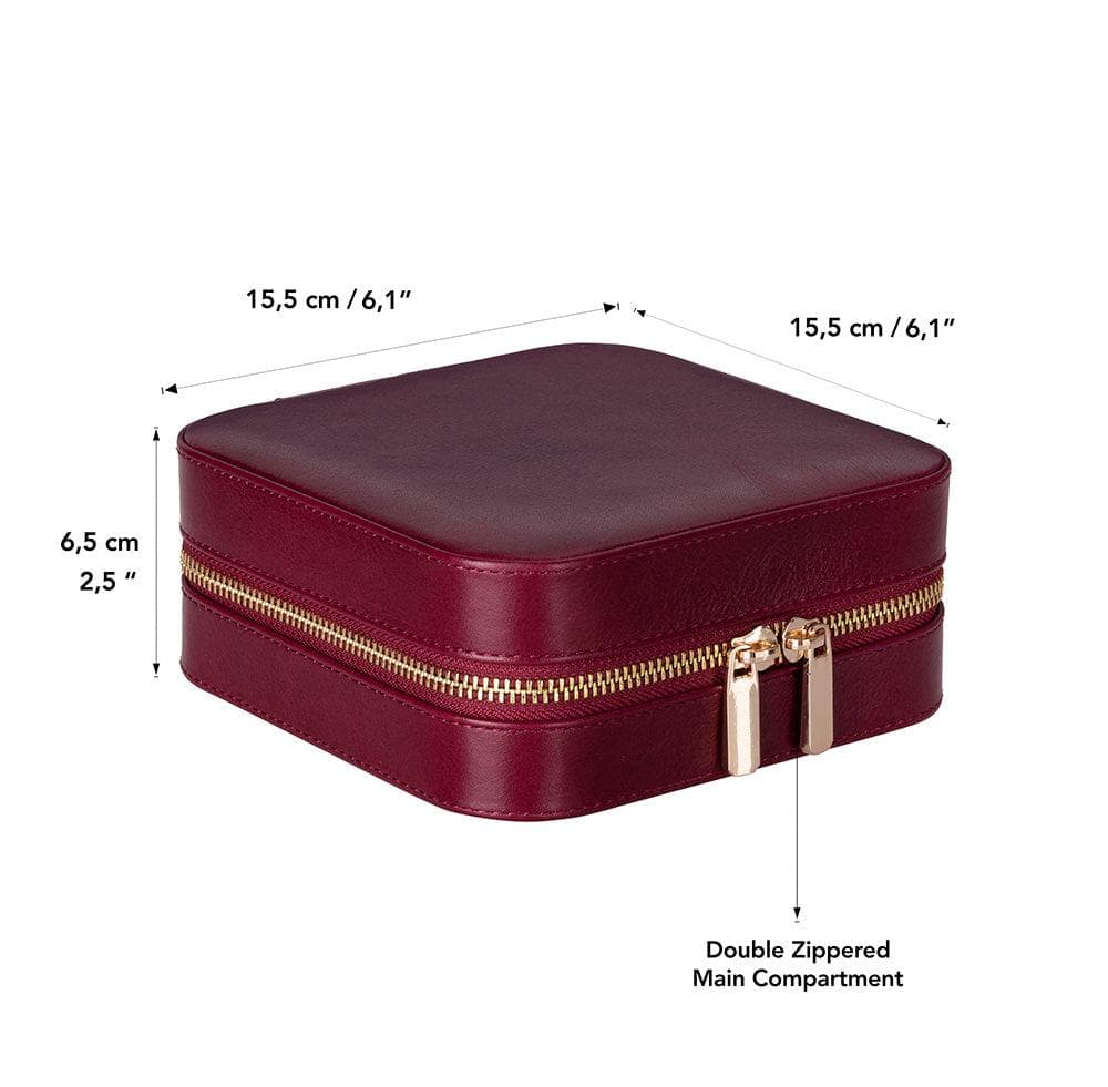 Amanda Leather Jewelry Box, Large Bouletta