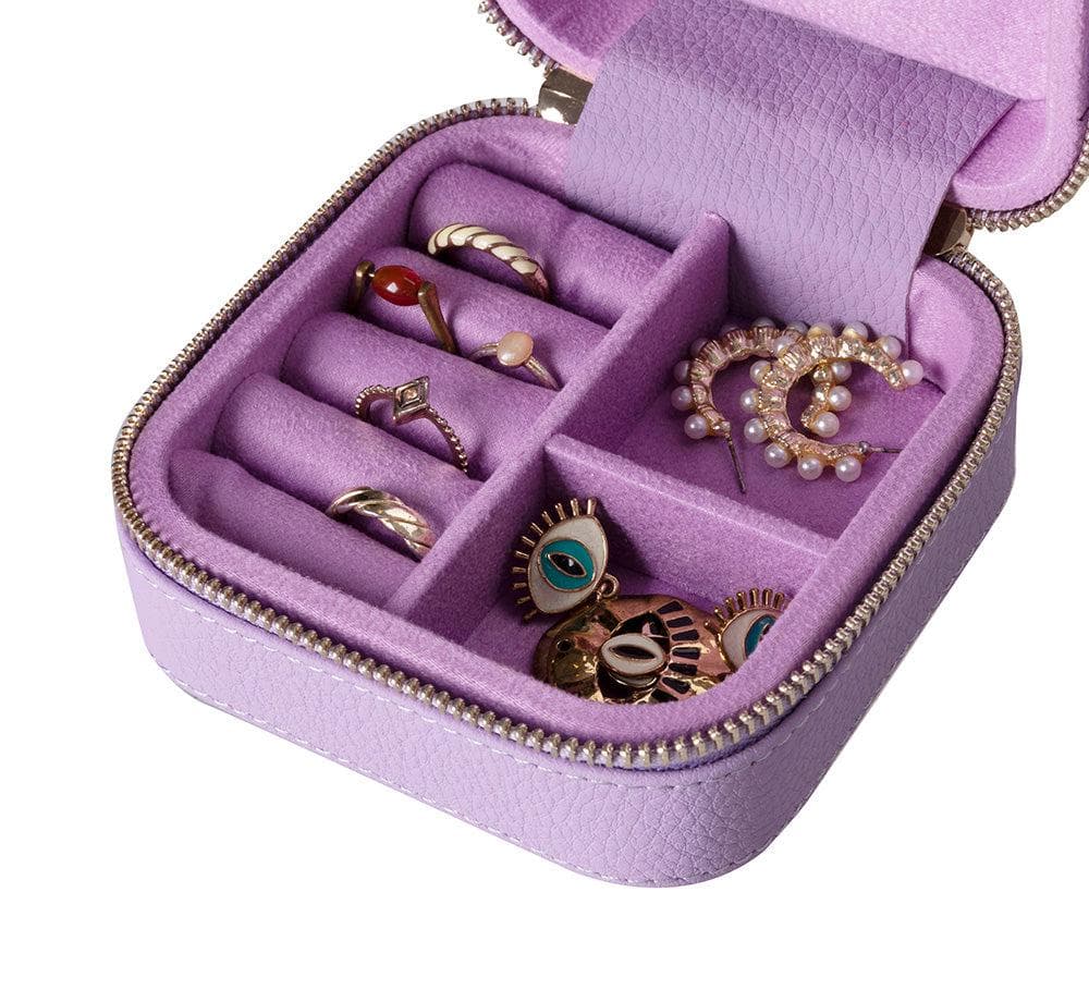 Amanda Leather Jewelry Box, Medium Bouletta