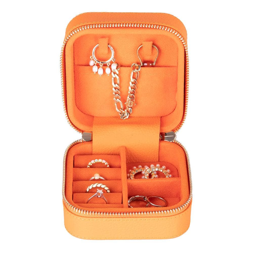 Amanda Leather Jewelry Box, Medium Bouletta