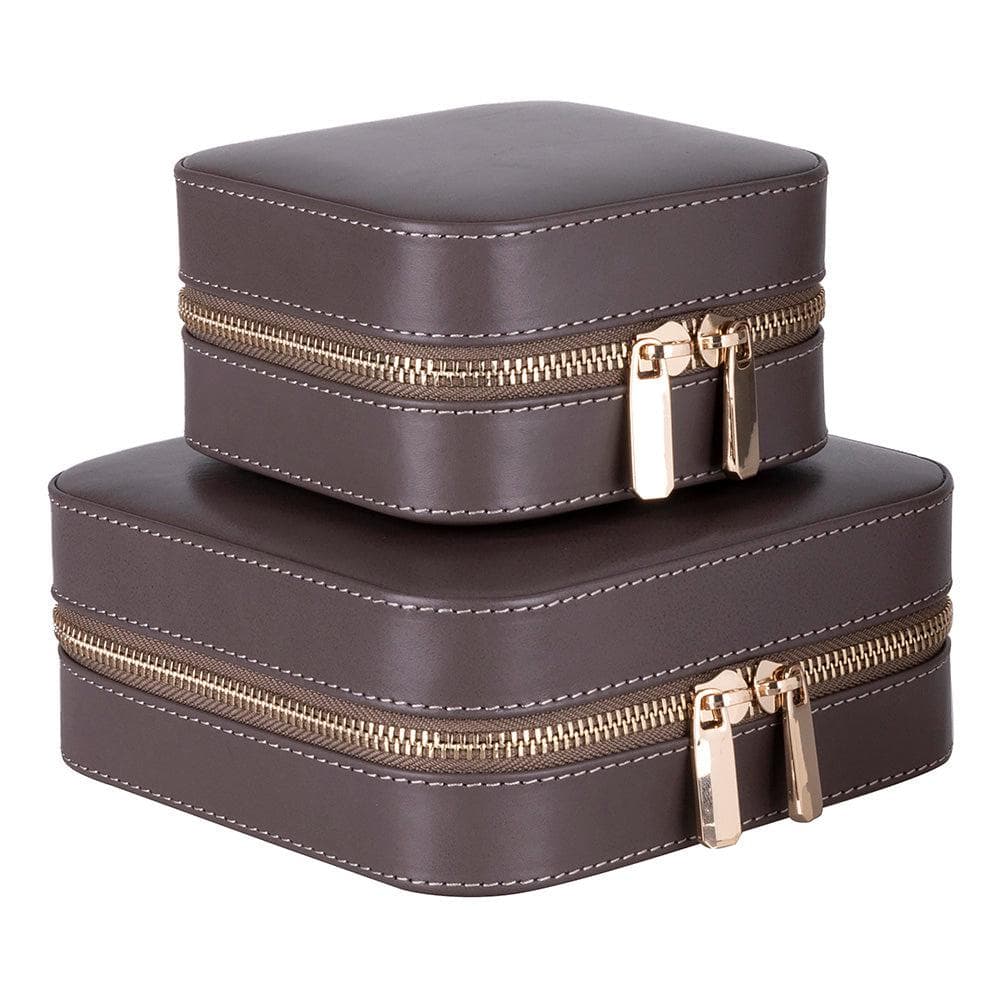 Amanda Leather Jewelry Box, Medium Bouletta