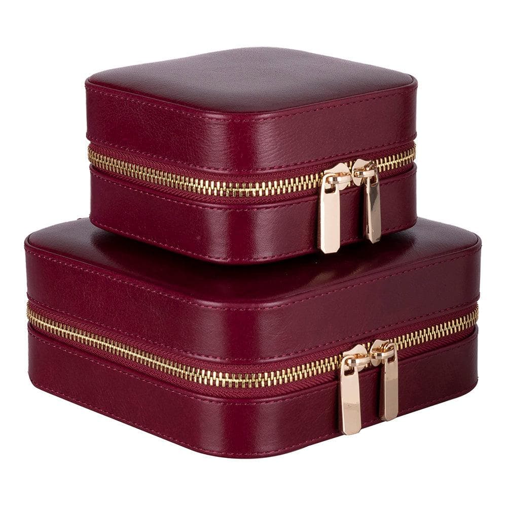 Amanda Leather Jewelry Box, Medium Bouletta