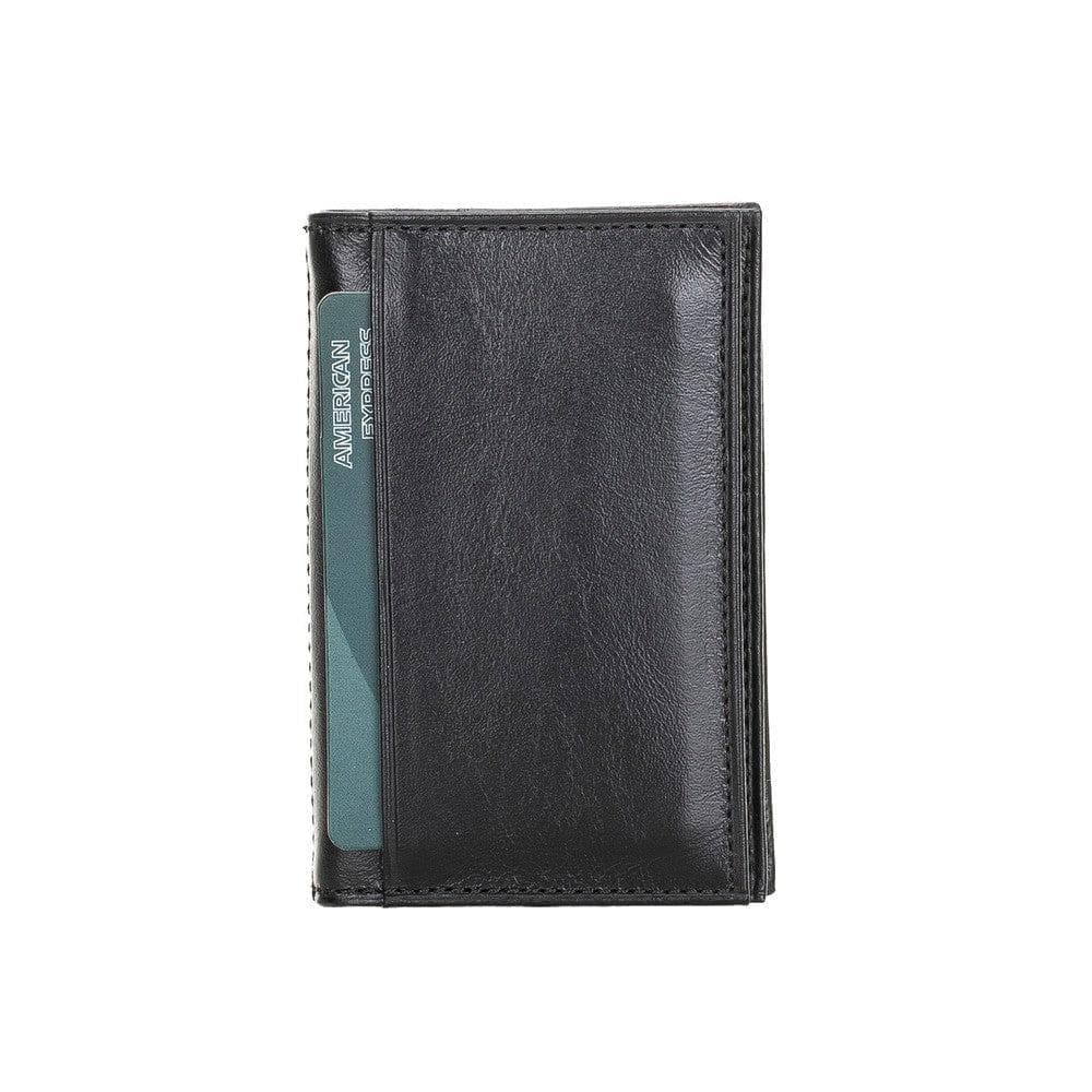 Andy Leather Card Holder Black Bouletta