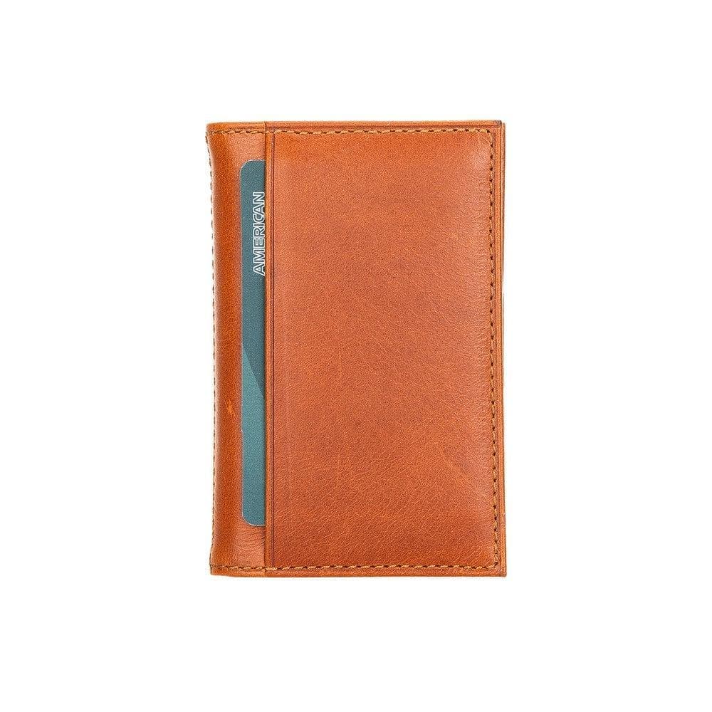 Andy Leather Card Holder Tan Bouletta