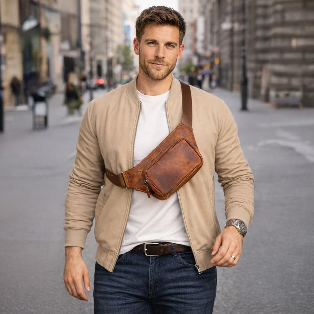 Apex Leather Waist Bag Bouletta