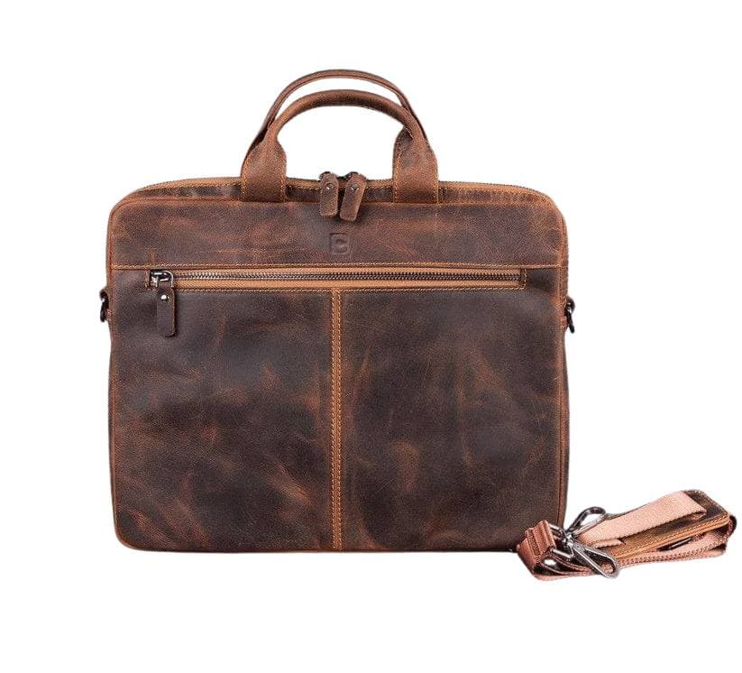 Apollo Leather Business Briefcase 14" Peru Bouletta
