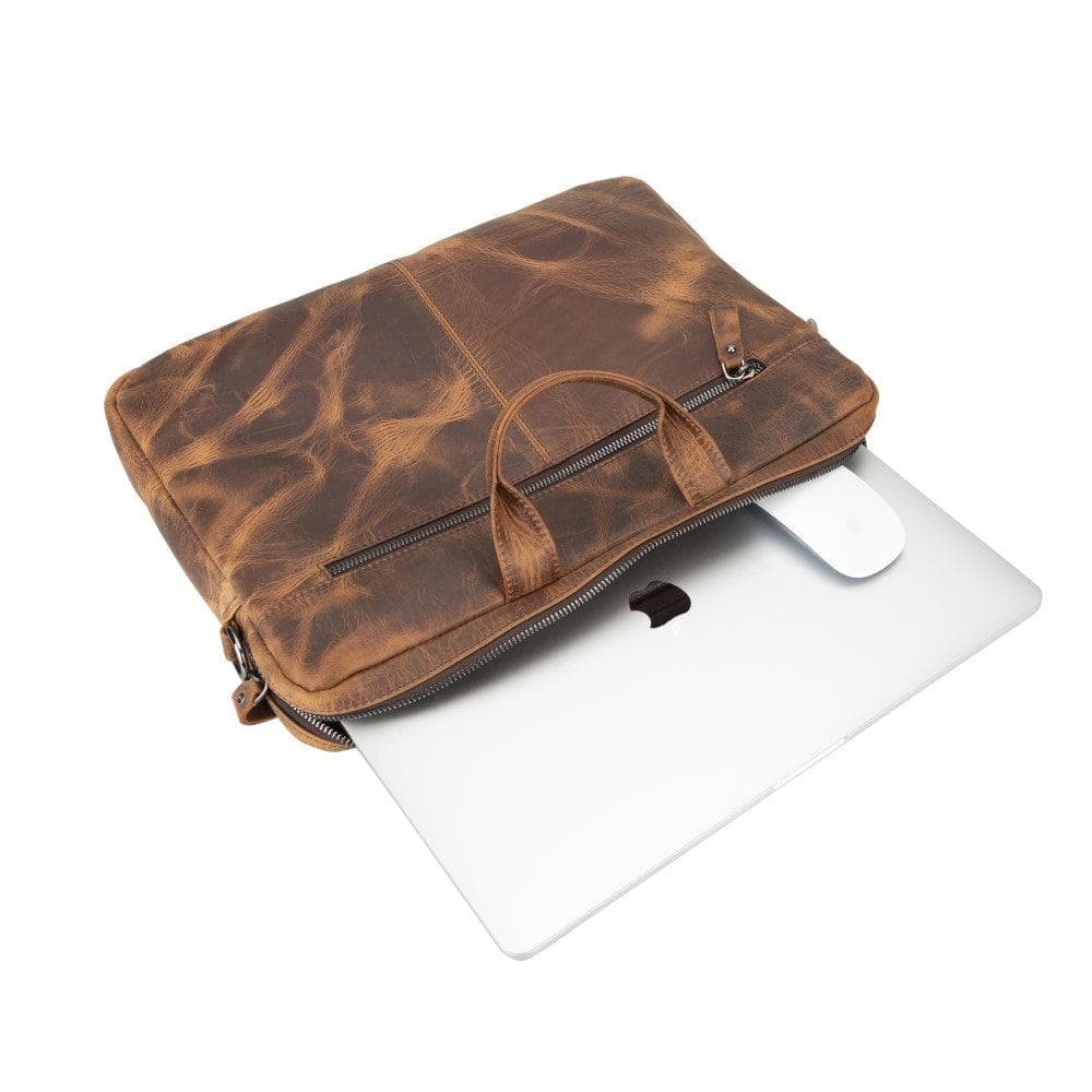 Apollo Leather Business Briefcase / Laptop Case 16" Bouletta