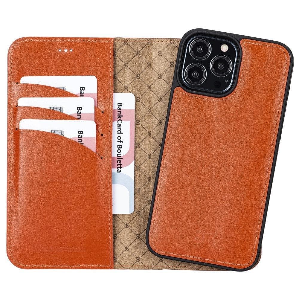 Apple iPhone 13 Series Colorful Detachable Leather Wallet Case - MW Bouletta