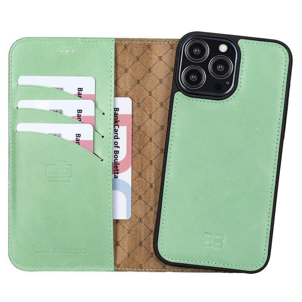 Apple iPhone 13 Series Colorful Detachable Leather Wallet Case - MW Bouletta