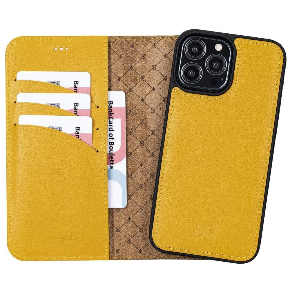 Apple iPhone 13 Series Colorful Detachable Leather Wallet Case - MW Bouletta