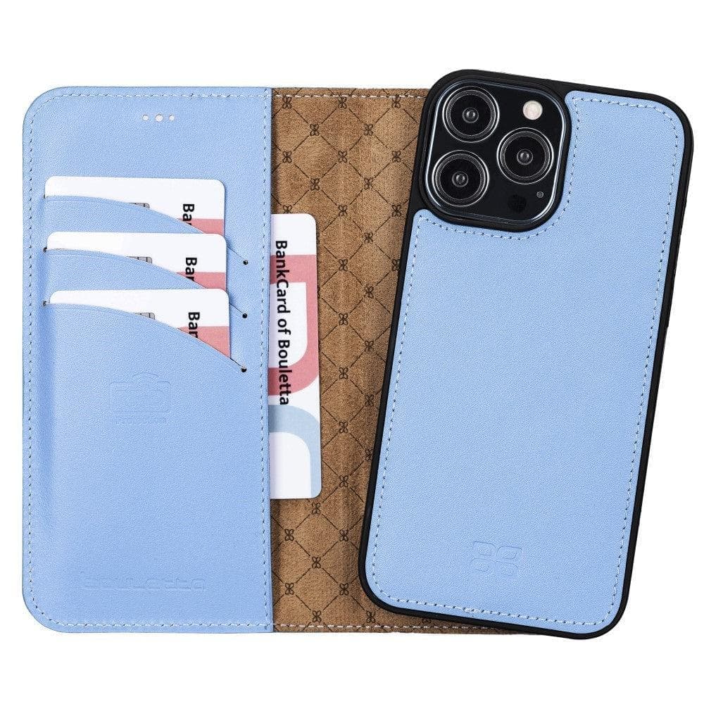 Apple iPhone 13 Series Colorful Detachable Leather Wallet Case - MW Bouletta