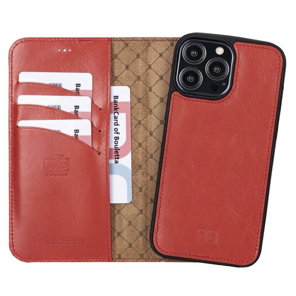 Apple iPhone 13 Series Colorful Detachable Leather Wallet Case - MW Bouletta