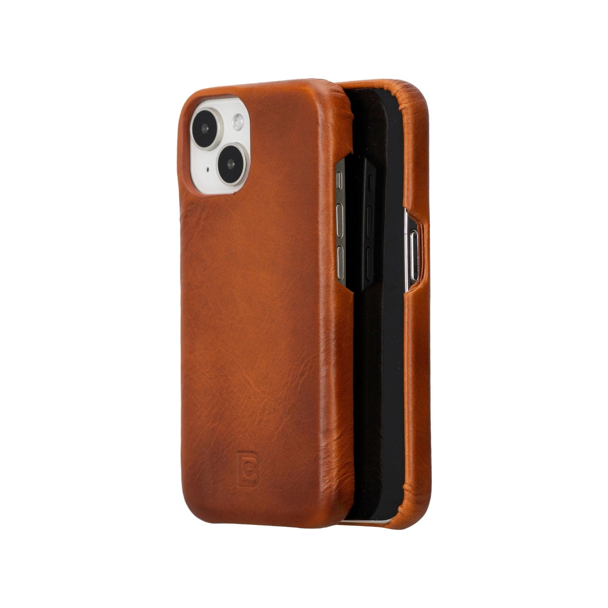 Apple iPhone 15 Series Full Leather Coating Back Cover