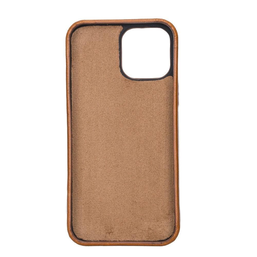 Rock Cover iPhone 14 Series Genuine Leather Case / RC - iPhone 14 / ANTIC BROWN