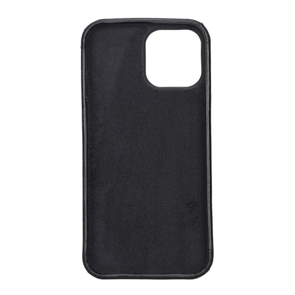 Rock Cover iPhone 14 Series Genuine Leather Case / RC - iPhone 14 / RUSTIC BLACK