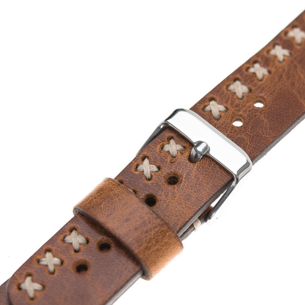 Aqua Apple Watch Leather Band Bouletta