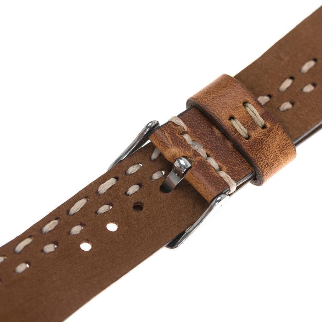 Aqua Apple Watch Leather Band Bouletta