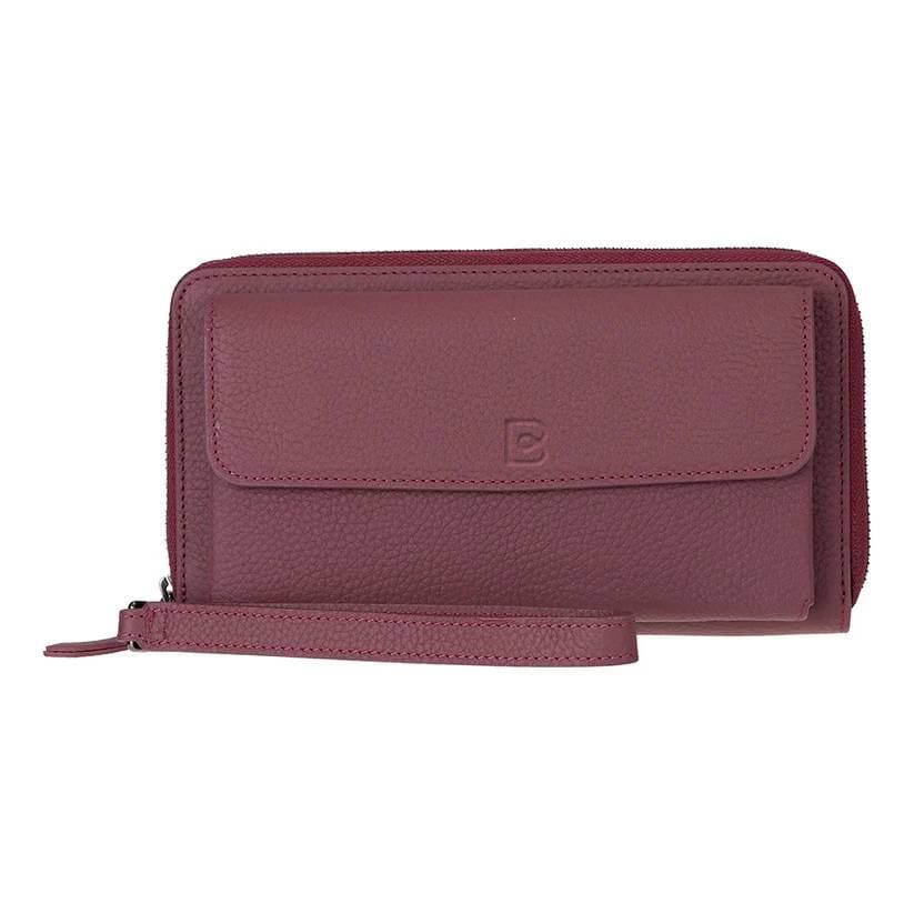 Aristo Leather Wallet Pebble Bordeaux Bouletta