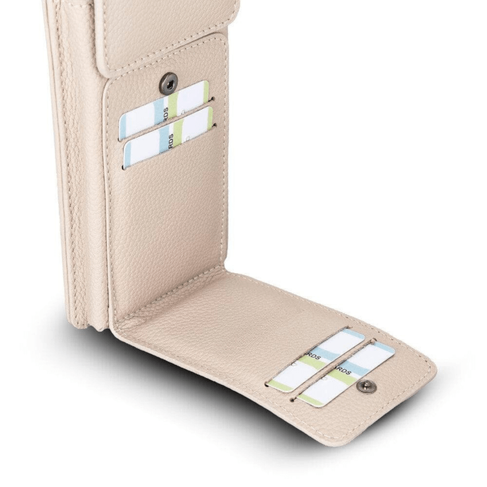 Avjin Crossbody Leather Bag Compatible with Phones up to 6.9" - Light Tan TIGUAN TAN Bouletta