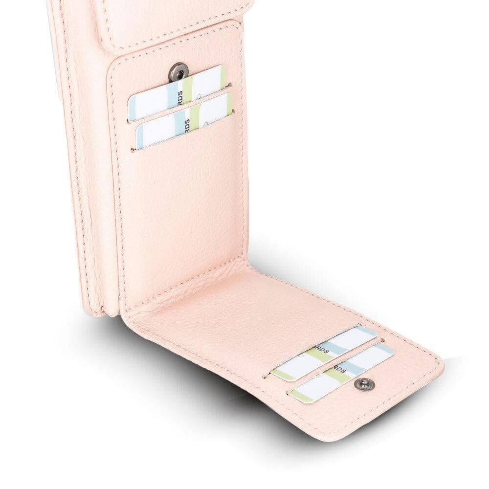 Avjin Crossbody Leather Bag Compatible with Phones up to 6.9" - Light Tan TIGUAN TAN Bouletta