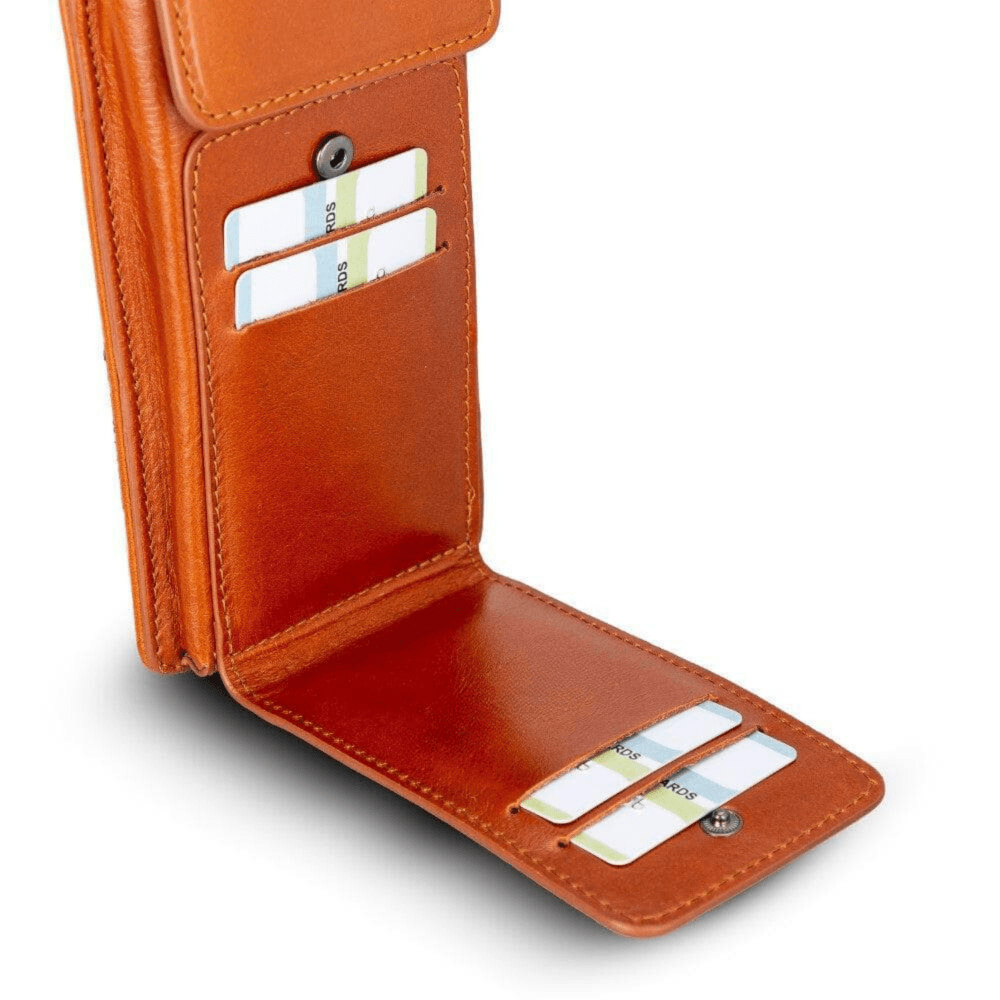 Avjin Crossbody Leather Bag Compatible with Phones up to 6.9" - Light Tan TIGUAN TAN Bouletta