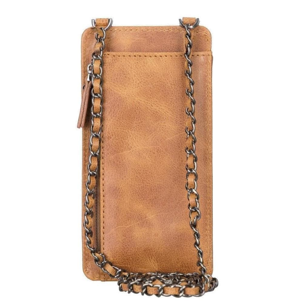 Avjin Crossbody Leather Bag Compatible with Phones up to 6.9" - Light Tan TIGUAN TAN Bouletta