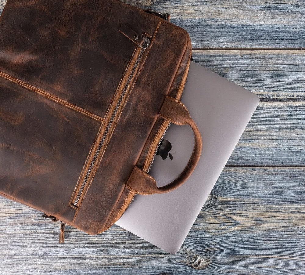 Apollo Geniune Leather Laptop Bag