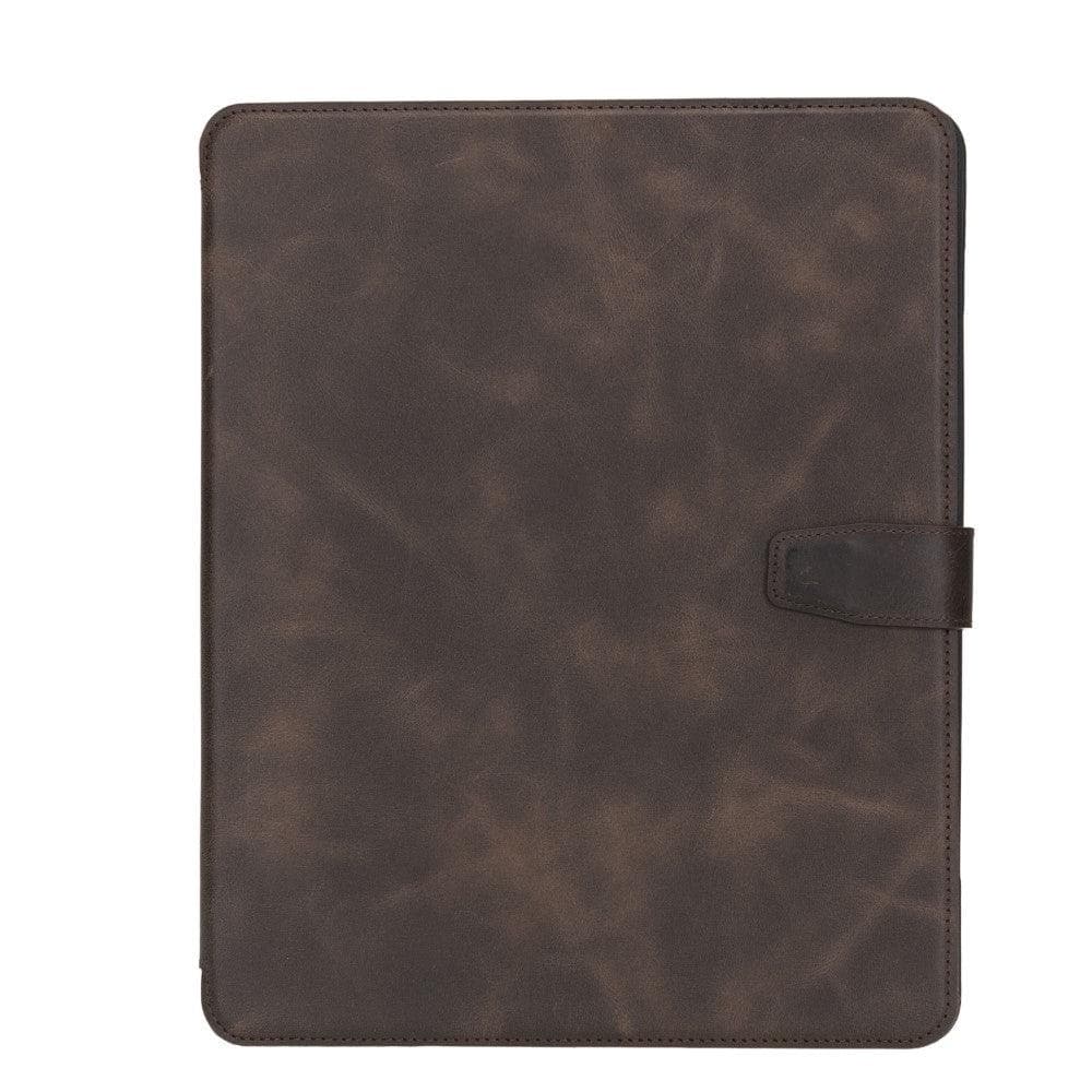 Eto iPad Series Genuine Leather Wallet Case - iPad Pro 11 2021 / BURNISHED RUSTIC TAN