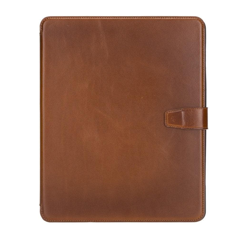 Eto iPad Series Genuine Leather Wallet Case - iPad Pro 11 2021 / BURNISHED RUSTIC TAN