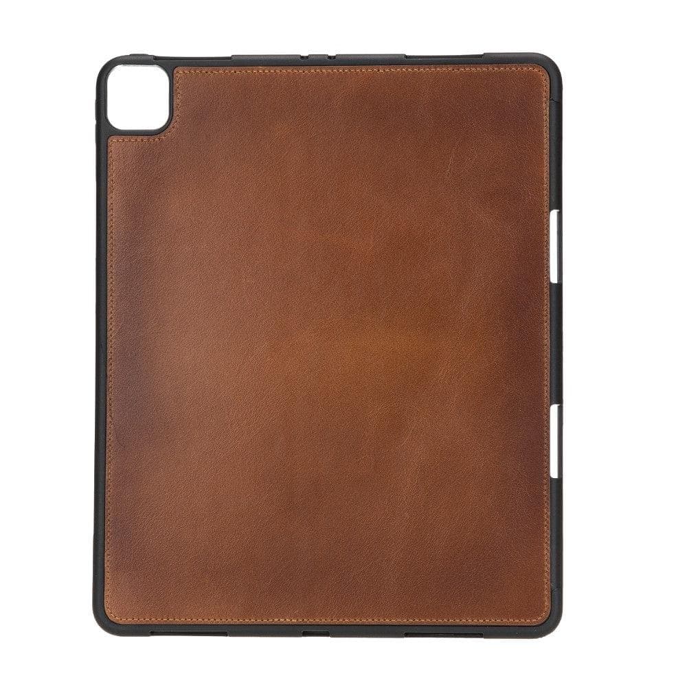 Eto iPad Series Genuine Leather Wallet Case - iPad Pro 11 2021 / BURNISHED RUSTIC TAN