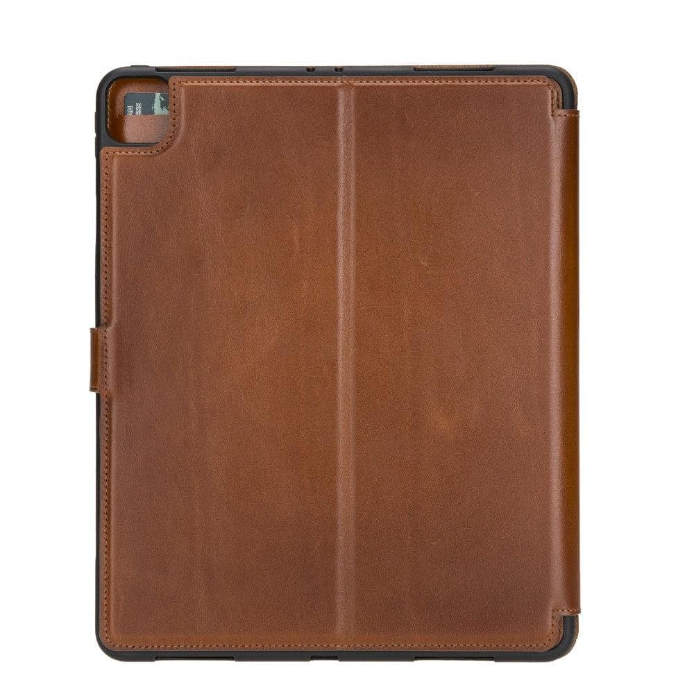 Eto iPad Series Genuine Leather Wallet Case - iPad Pro 11 2021 / BURNISHED RUSTIC TAN