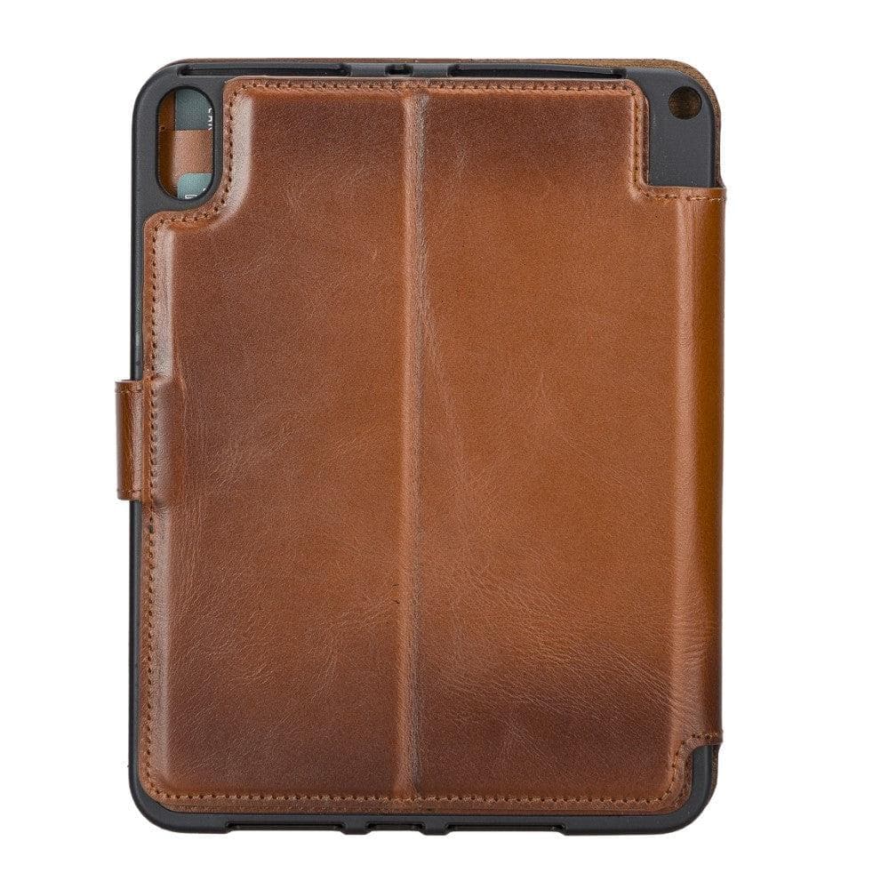 Eto iPad Series Genuine Leather Wallet Case - iPad Pro 11 2021 / BURNISHED RUSTIC TAN