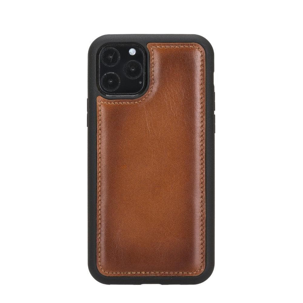 Flex Cover iPhone 11 Series Genuine Leather Back Cover / FXC - iPhone 11 Pro Max / BURNISHED RUSTIC TAN