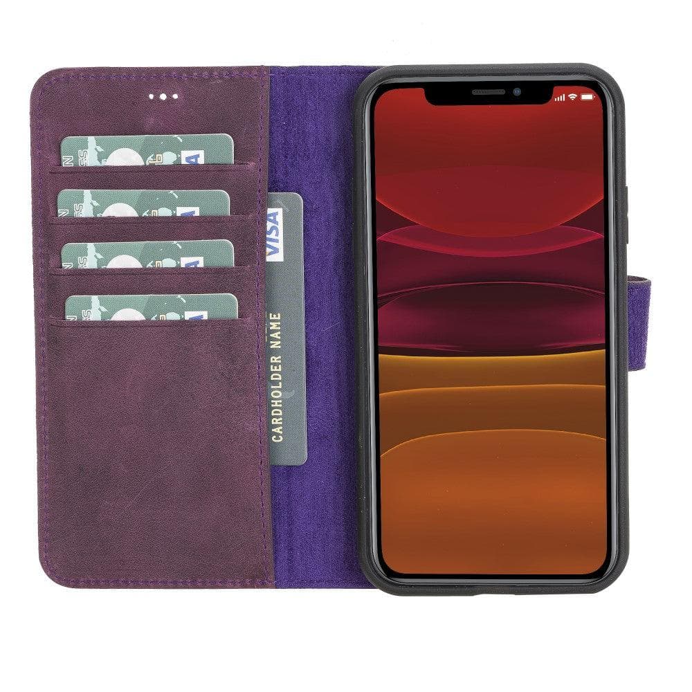 Magic iPhone 11 Series Detachable Genuine Leather Case / MW