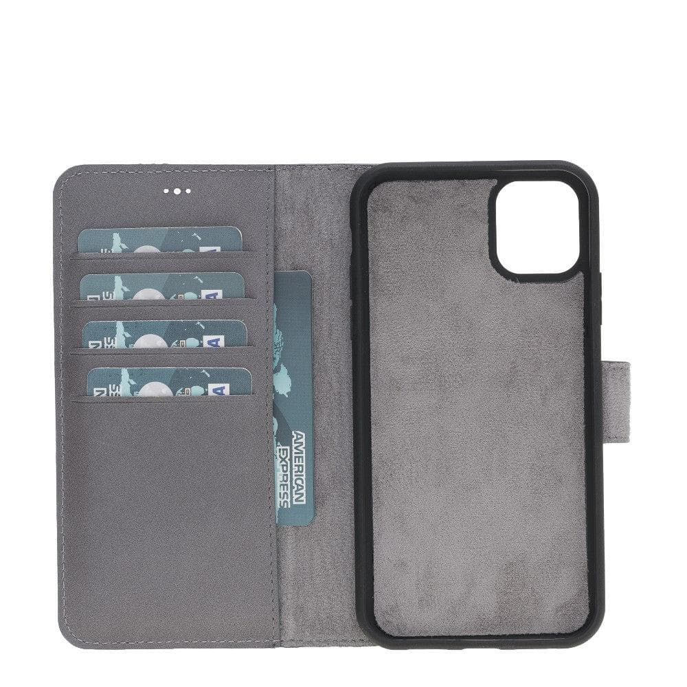 Magic iPhone 11 Series Detachable Genuine Leather Case / MW