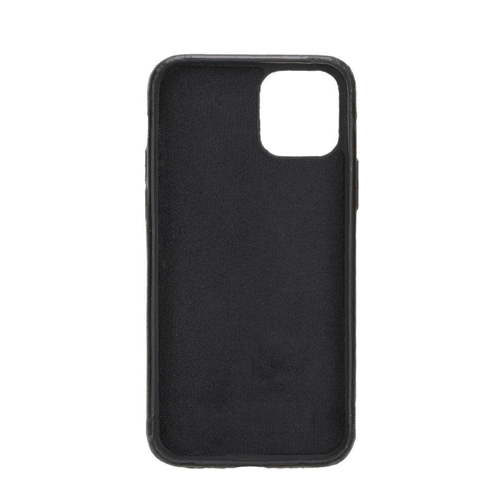 Rock Cover iPhone 11 Series Genuine Leather Case / RC - iPhone 11 Pro / RUSTIC BLACK