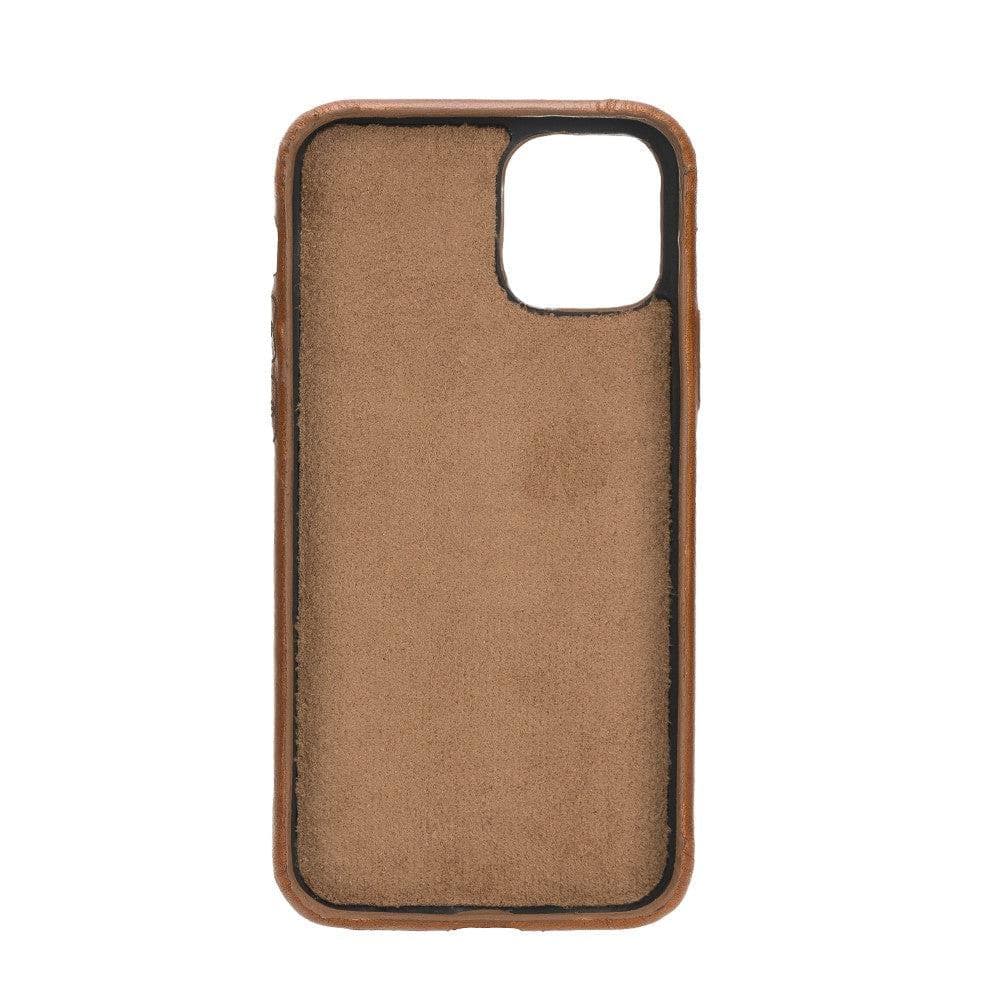 Rock Cover iPhone 11 Series Genuine Leather Case / RC - iPhone 11 Pro / ANTIC BROWN