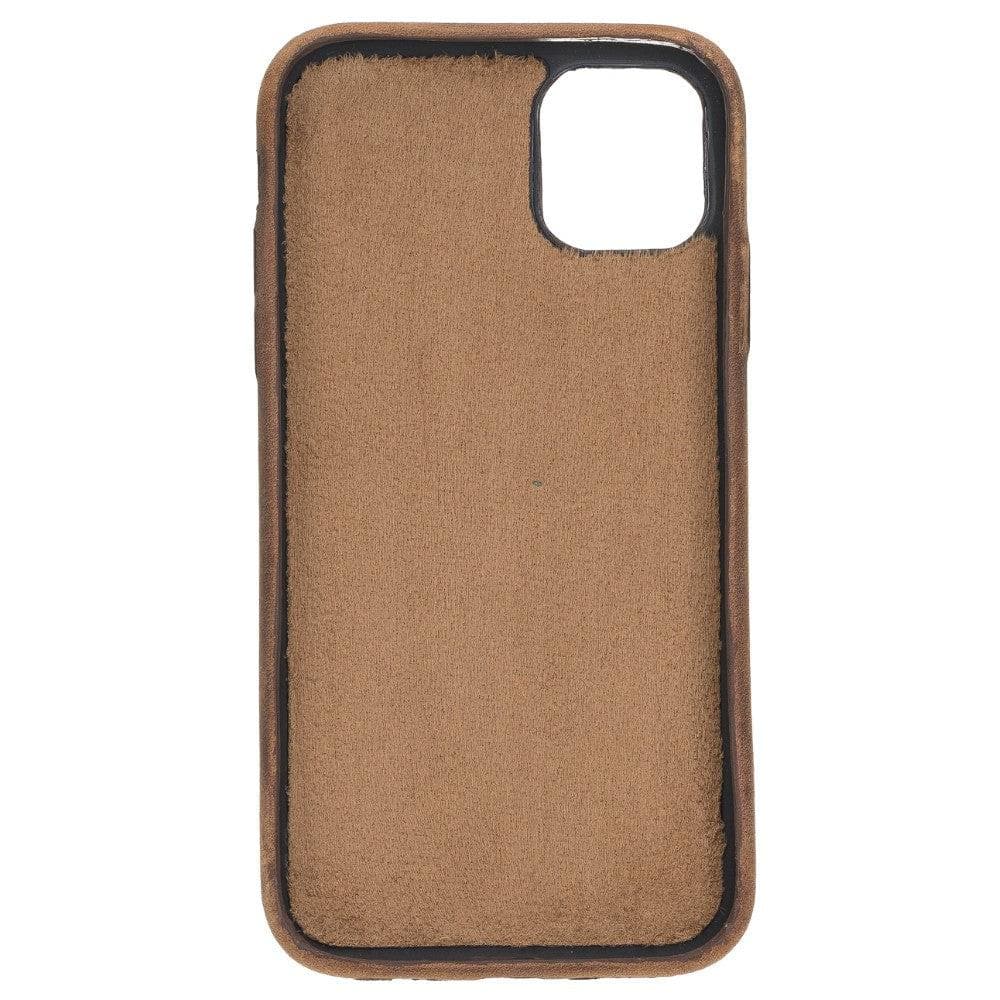 Rock Cover Stand iPhone 11 Series Genuine Leather Case / RCS - iPhone 11 Pro Max / BURNISHED RUSTIC TAN