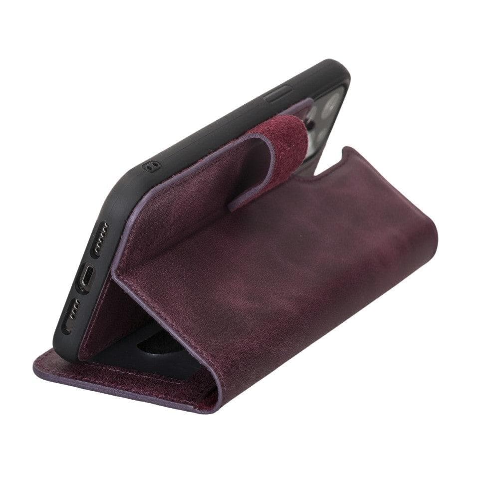 Magic iPhone 12 Series Detachable Genuine Leather Case / MW