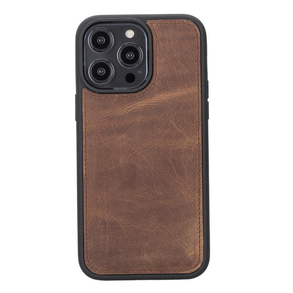 Magic iPhone 14 Series Detachable Genuine Leather Case / MW - iPhone 14 Pro Max / BURNISHED VESSELLE GRAY