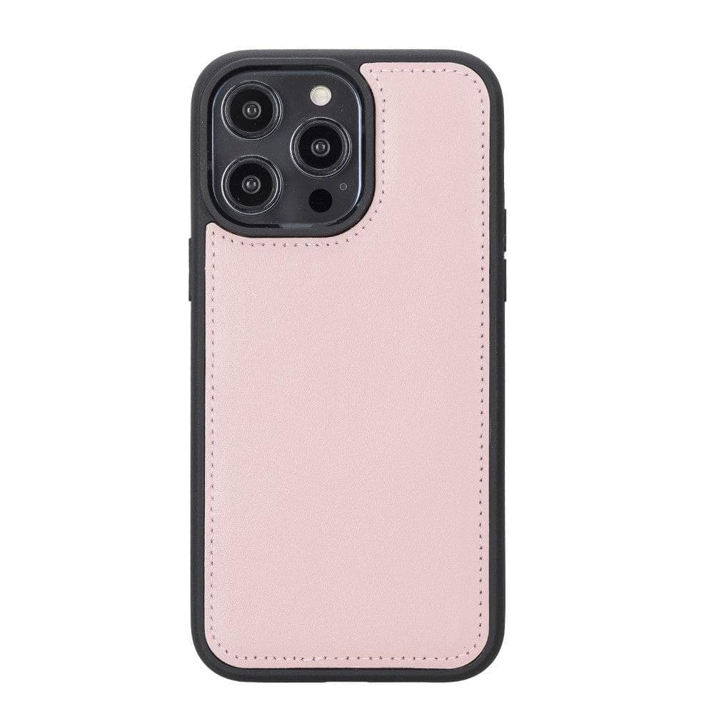 Magic iPhone 14 Series Detachable Genuine Leather Case / MW - iPhone 14 / NUDE PINK