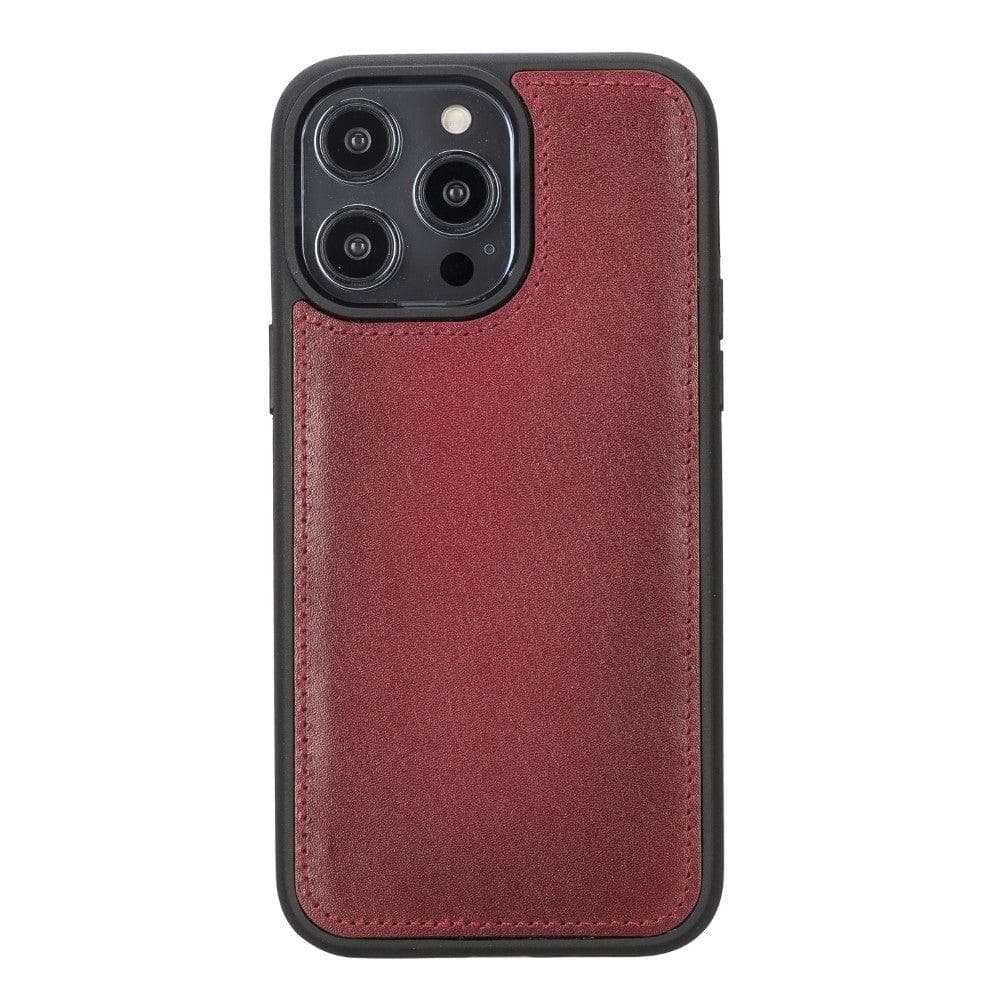 Magic iPhone 14 Series Detachable Genuine Leather Case / MW - iPhone 14 Pro Max / ANTIC MOCCA