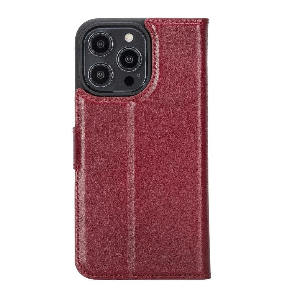 Magic iPhone 14 Series Detachable Genuine Leather Case / MW - iPhone 14 Plus / BURNISHED VESSELLE GRAY