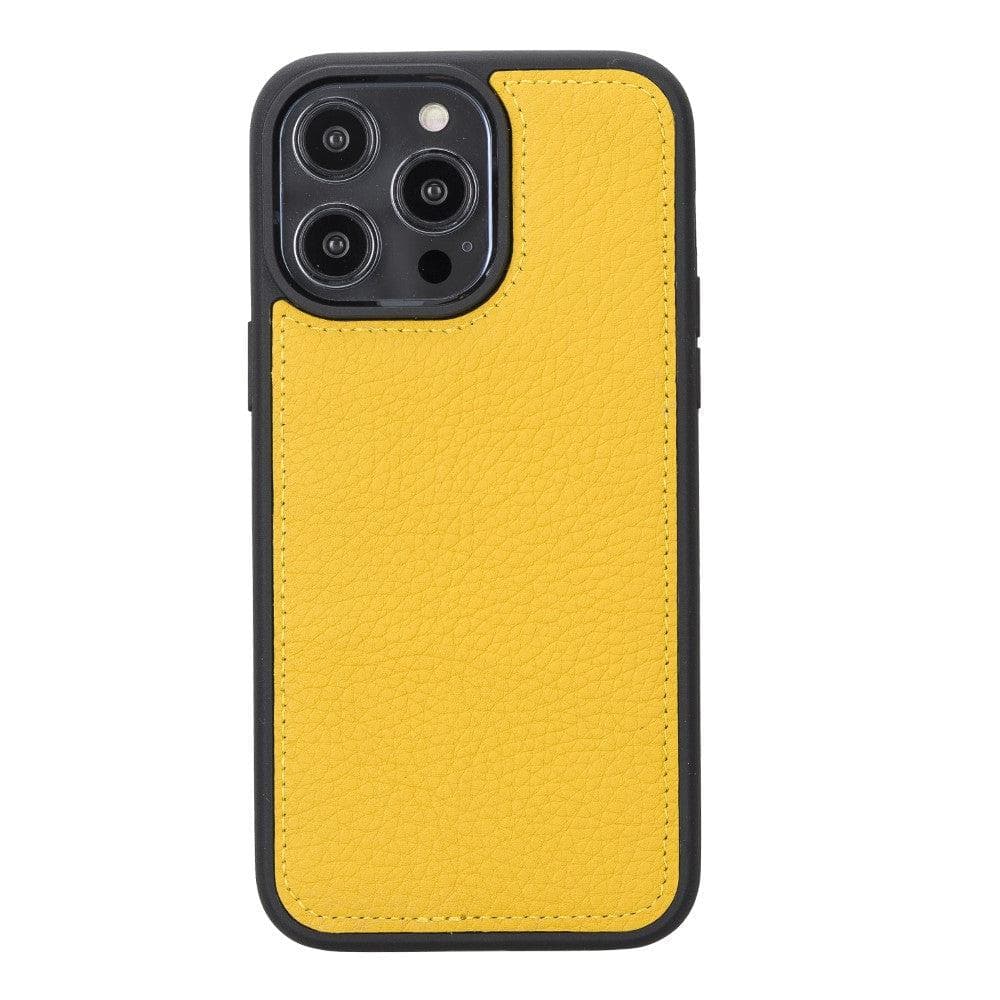 Magic iPhone 14 Series Detachable Genuine Leather Case / MW - iPhone 14 Plus / FLOATER YELLOW