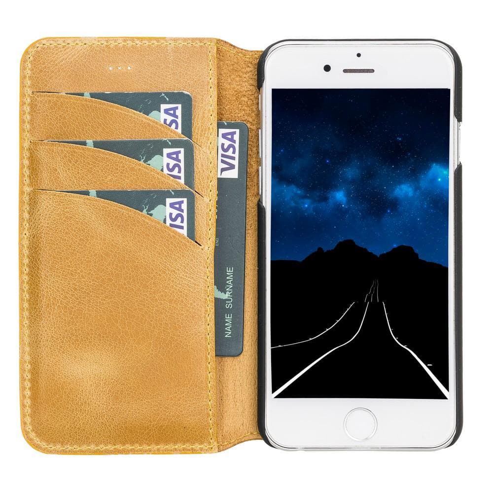 Wallet Case iPhone 5/5S Non-Detachable Genuine Leather Wallet Case - WC