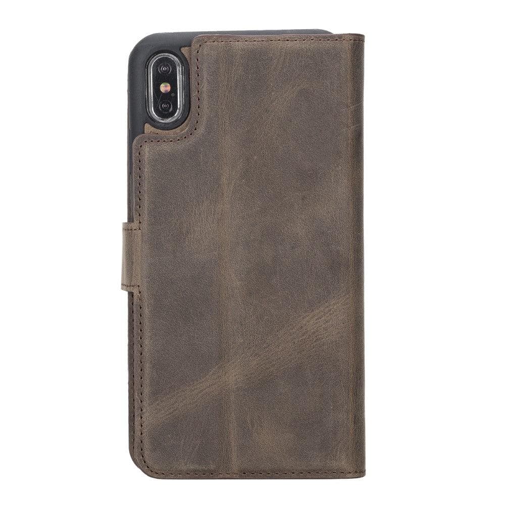 Double Magic Wallet iPhone X Series Genuine Leather Case - DMW - iPhone XS Max / ROMA BROWN