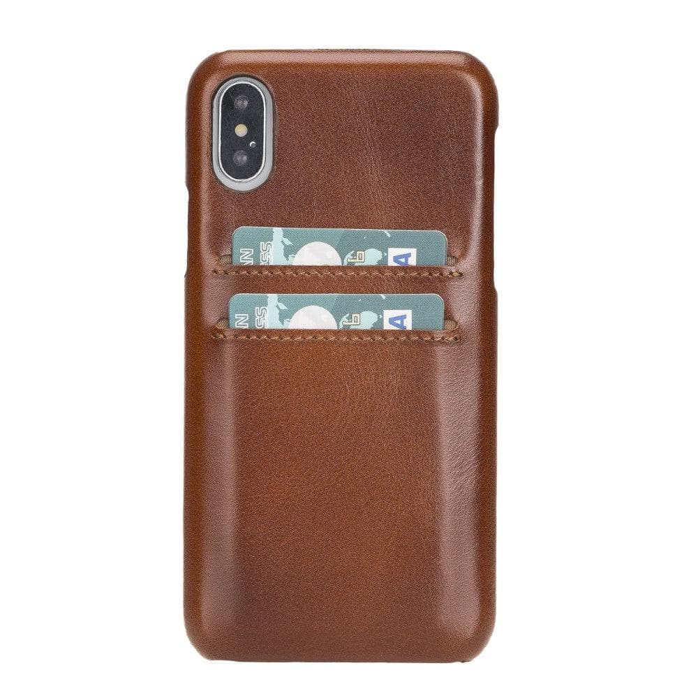 Ultimate Jacket CC iPhone X/XS Genuine Leather Case / UJ CC - iPhone X/XS / BURNISHED RUSTIC TAN